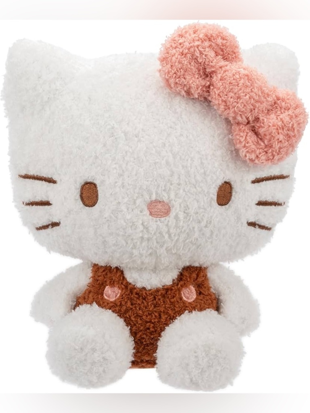 Hello Kitty Plush Sanrio Brown Pink Neutral Soft Velveteen